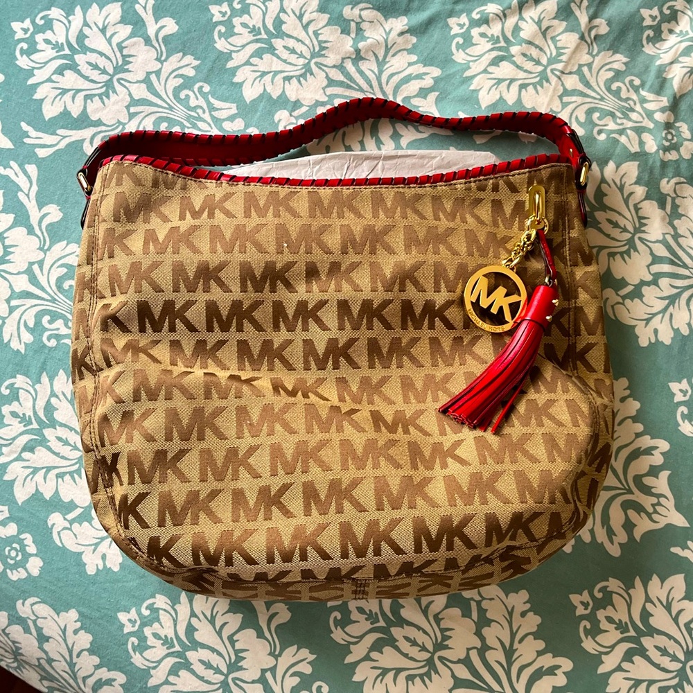 Michael Kors Monogram Large Tote/Shoulder Bag